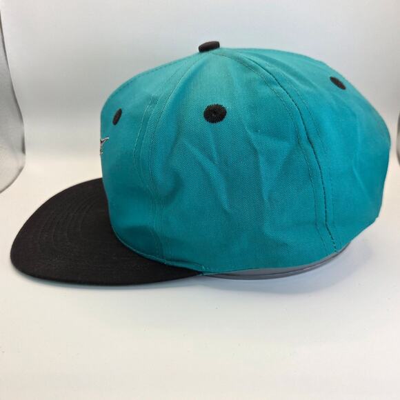 Vintage MLB Florida Marlins Snapback Baseball Cap Teal Black Annco Sri Lanka - Picture 2 of 9